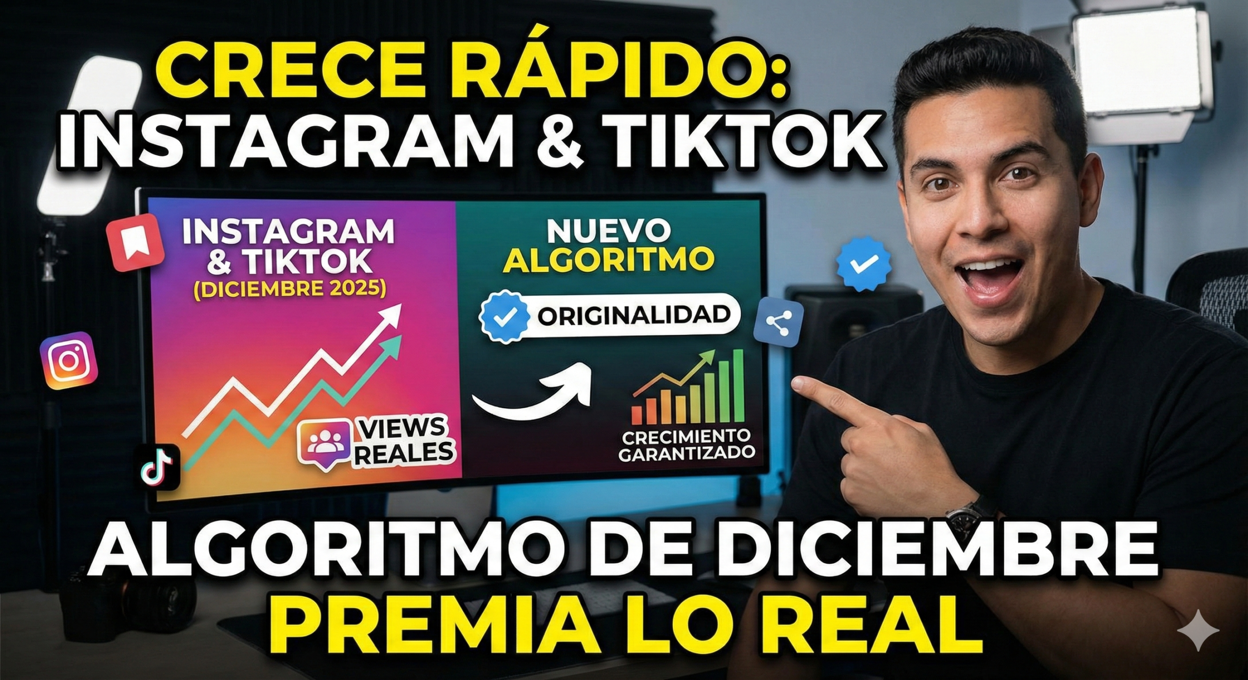 Crecer en Instagram y TikTok Rapido: Guia 2026